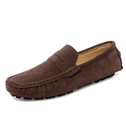 Mens Shoes Suede Leather Loafers Fashion Comfortable Walking Shoes for Men Sneakers New Flats Classic Original Style Casual Shoe