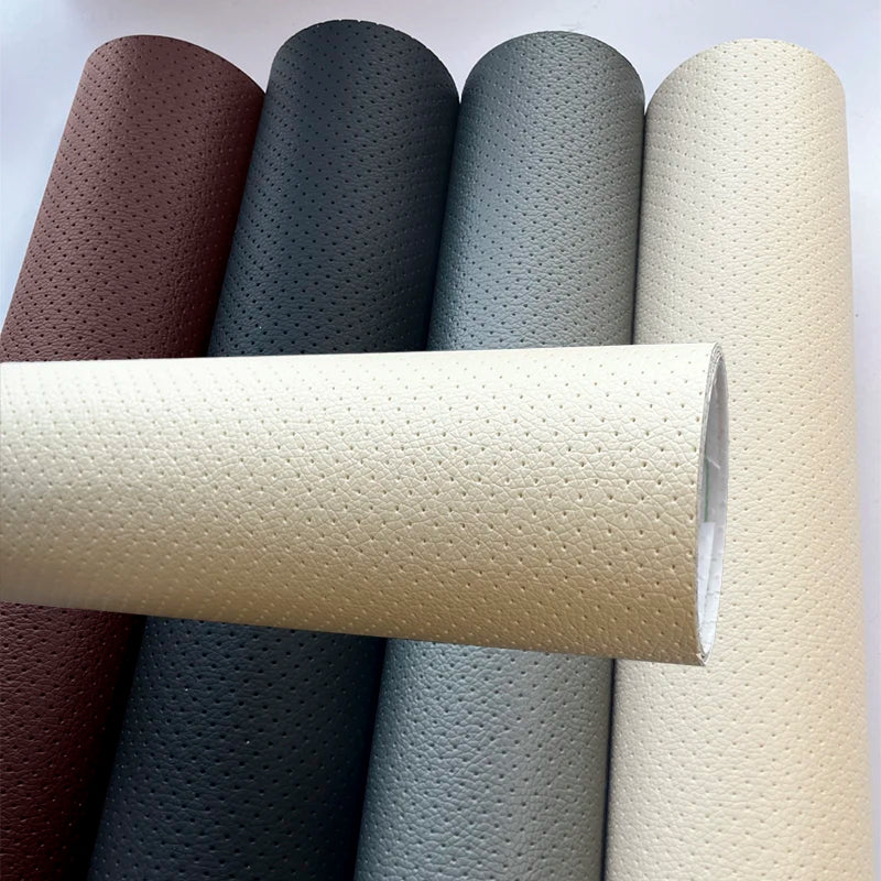 Perforated Leather Breathable Perforated Self-Adhesive Leather Repair Patch for Furniture Seats Chair Faux Leather Vinyl Repair