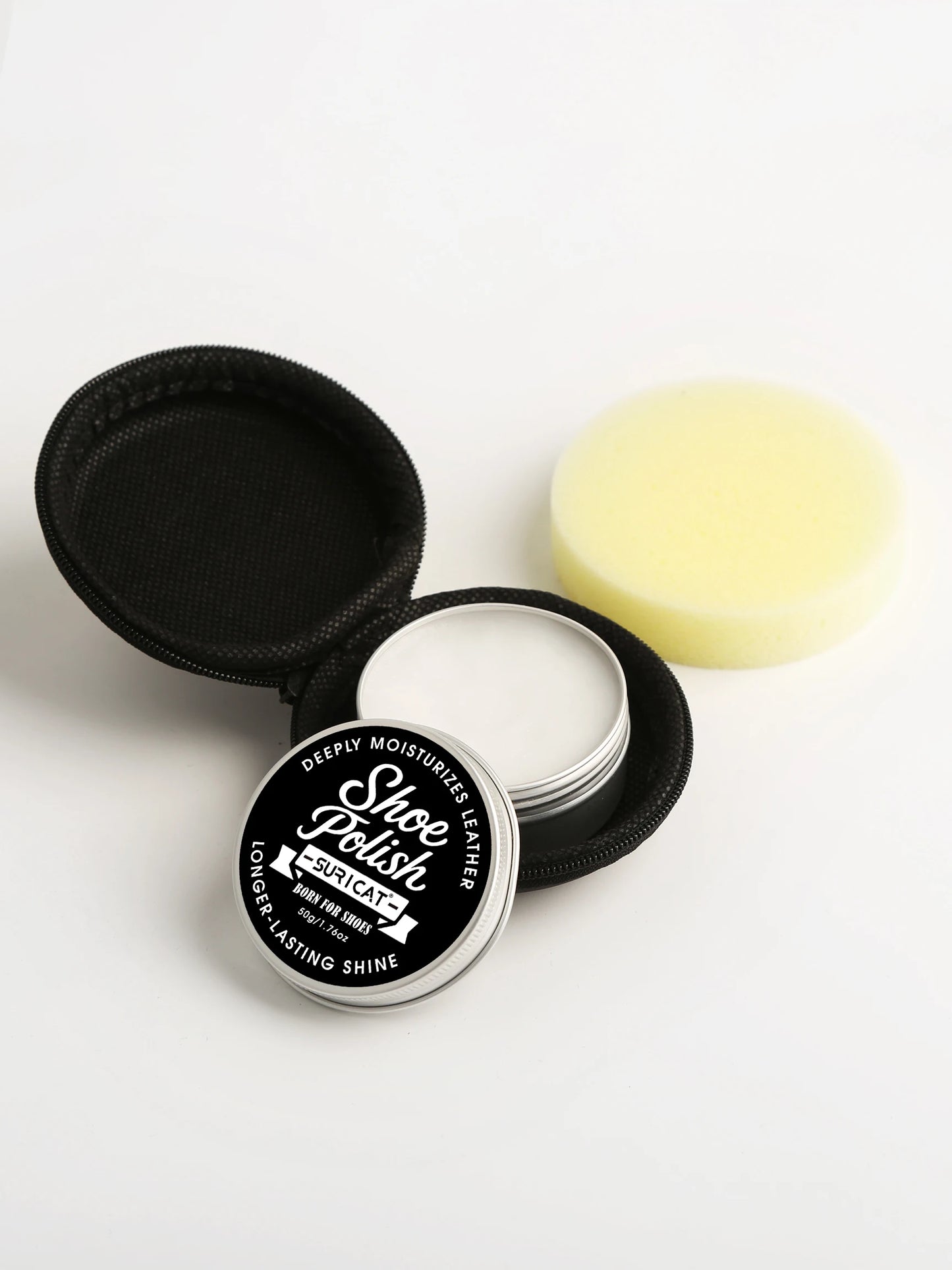 Leather Shoe Care Oil in Aluminum Box, Leather Cleaning and Nourishing Care, Polishing and Maintenance Oil, High-End Shoe and Leather Bag Polishing, Leather Cleaner, Car Seats, Sofas, High-End Leather Bag Cleaning Polishing S