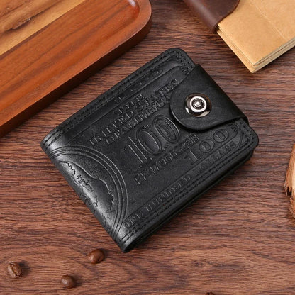 Men's Wallets  Dollar PatternWallet Male Leather Walet Photo Card HolderFashion Large Capacity Wallet Purse Bag