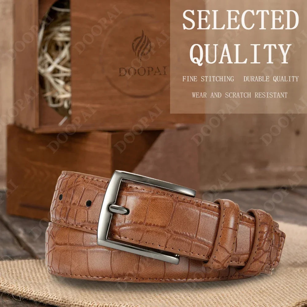 Famous Brand Business Belt Men Top Quality PU Luxury Leather Waist Strap Black Male Automatic Buckle Jeans Belts for Men