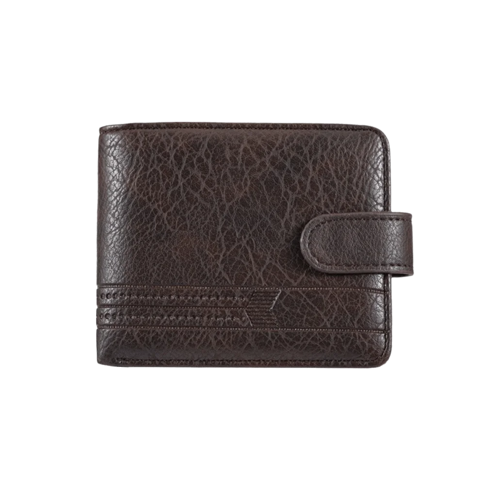 Simple PU Leather Two Fold Wallets Urban Recreational Style Solid Color Male Wallet Soft ID Badge Holder Pocket Purse Men