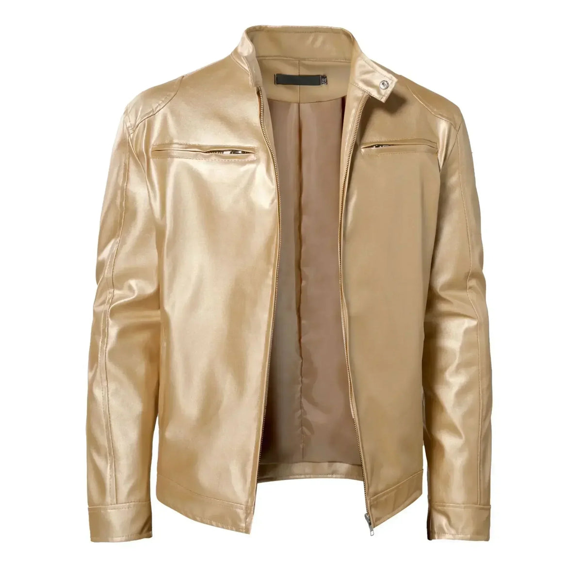 2026 Leather Motorcycle Jacket Men Stand Collar Casual Slim Short-Coat PU Jacket Autumn Winter Windproof Leather Coat Blazer Men