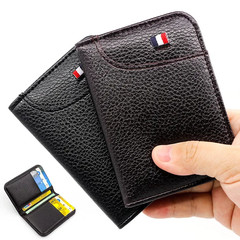 Men's Wallet Short Wallet Card Holder Fashion Thin Multi Card Business Soft Leather Wallet for Men Bolsa Feminina Coin Purse