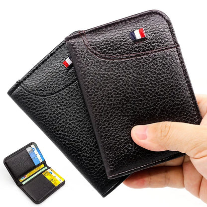 Men's Wallet Short Wallet Card Holder Fashion Thin Multi Card Business Soft Leather Wallet for Men Bolsa Feminina Coin Purse