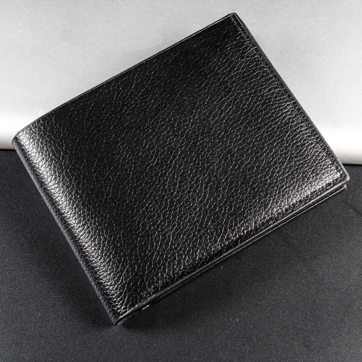 Fashion Short Men's Wallet PU Leather Men Wallets Multiple Card Slots ID/Credit Card Holder Black Wallets for Man