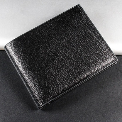 Fashion Short Men's Wallet PU Leather Men Wallets Multiple Card Slots ID/Credit Card Holder Black Wallets for Man