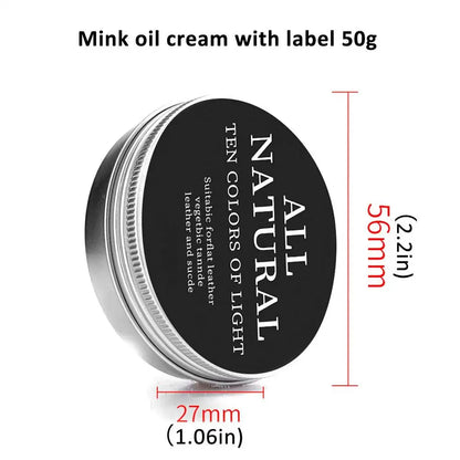 Leather Care Cream Paste Natural Leather Conditioner Genuine Leather Mink Cream Care Oil Refurbishing Restoration Agent