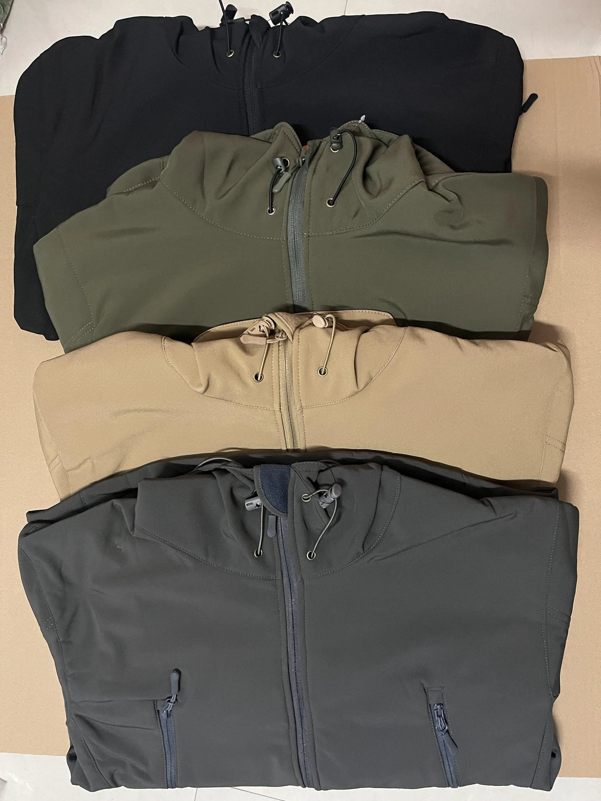 Men's Autumn Winter SoftShell Fleece Jackets Male Hood Windproof Coat Fishing Hiking Camping Climbing Skiing Warm Pants Trousers