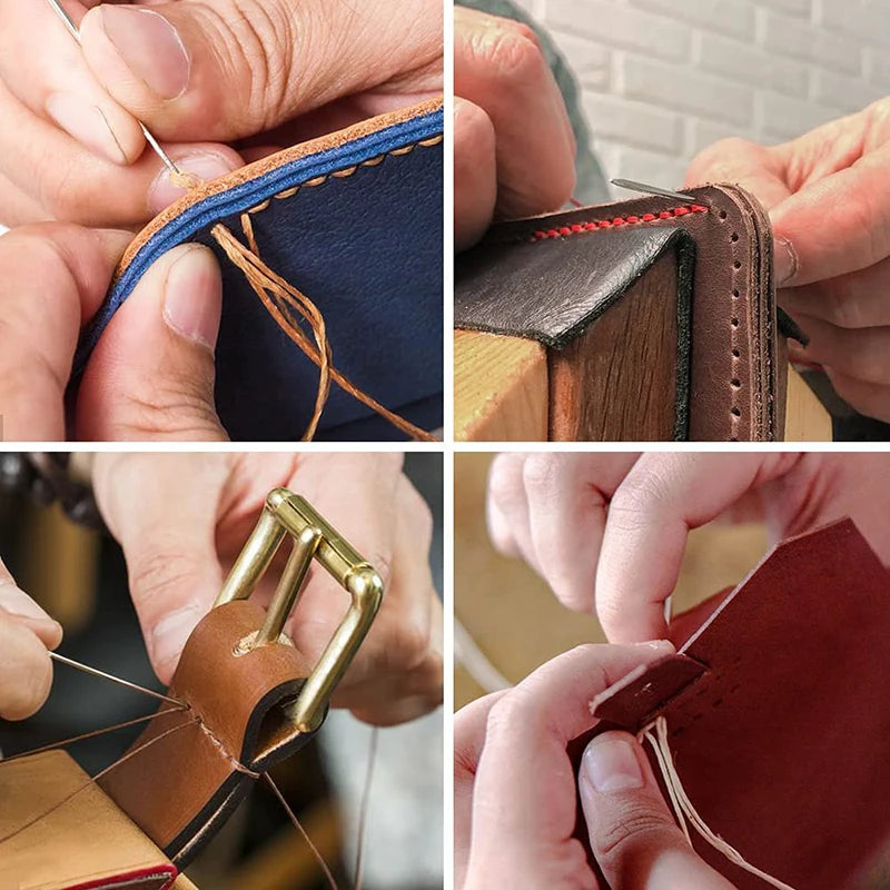 1pcs Leather Waxed Thread, Durable Leather Sewing Thread For Hand Stitching Leather Craft DIY, Leather Shoe Repairing Thread