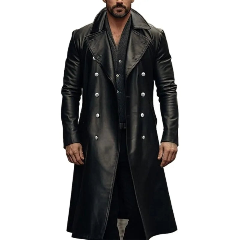 Leather Jacket Men Winter Fleece Motorcycle Faux Leather Jacket Removable Fur Collar Windbreaker Ropa De Hombre Slim Coat