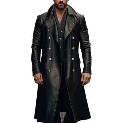 Leather Jacket Men Winter Fleece Motorcycle Faux Leather Jacket Removable Fur Collar Windbreaker Ropa De Hombre Slim Coat