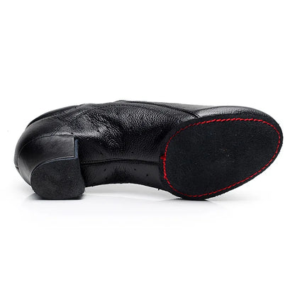 Leather Sports Shoes Perform Latin Dance Shoes For Men Bottom Female Ballroom Dancing Shoes Children Adult Ventilation Sneakers
