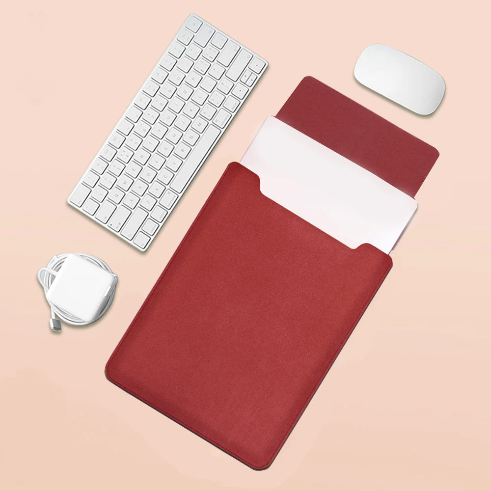 Laptop Bag, 13/13.3/14/15/15.4/15.6/16 Inch, Notebook Computer Mouse Pad, Pu Leather Bladder Bag, Computer Bag Accessories