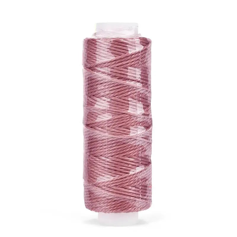 0.65mm Leather Waxed Thread Cord Polyester Coated Sewing Thread DIY Handmade Leather Stitching Rope Bracelets Jewelry 25M