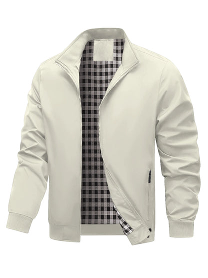 Men's Jackets, Casual Outerwear, New Trendy Jackets for Spring and Autumn, Suitable for Seasonal Changes, Sports, Running, Walking, Shopping, and Casual Wear
