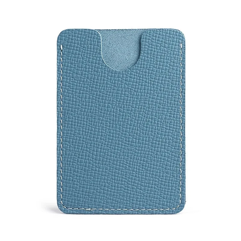 Ultra-Thin Mini Full-Grain Cowhide Leather Card Holder Wallets for Men Women Lightweight Soft Genuine Leather Credit Card