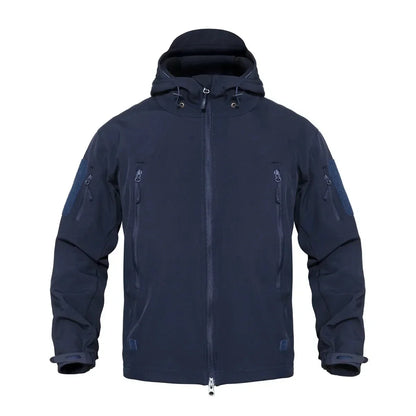 Outdoor Jackets Men Shark Skin Soft Shell Tactical Waterproof Windbreaker Combat Jacket Mens Hooded Bomber Coats
