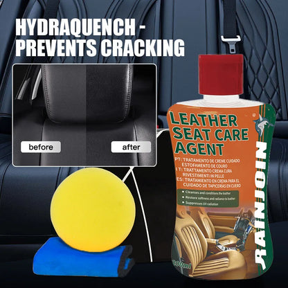 Leather Cleaning Cream Car Leather Seat Maintenance Care Scratch Restoration Multifunctional Leather Sofa Bag Care Cream