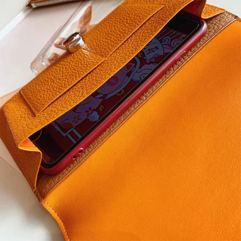100% Real Leather Woman Long Wallet Luxury Brand Custom Name Cowhide Card Holder Fashion Lady Zip Coin Purse Slim Pouch Gift