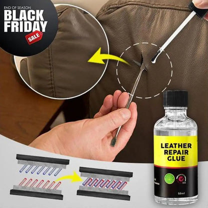 30ml Car Leather Repair Glue Auto Seat Maintenance Leather Care Liquid Rubber Leather Gel Sofa Car Leather Adhesive Glue Tool