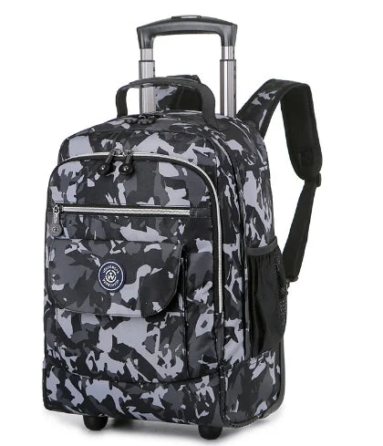 18 Inch Wheeled Backpacks for Laptop Waterproof Travel Trolley Backpack Large Capacity Men Trolley Bags Luggage Carry-on Bags