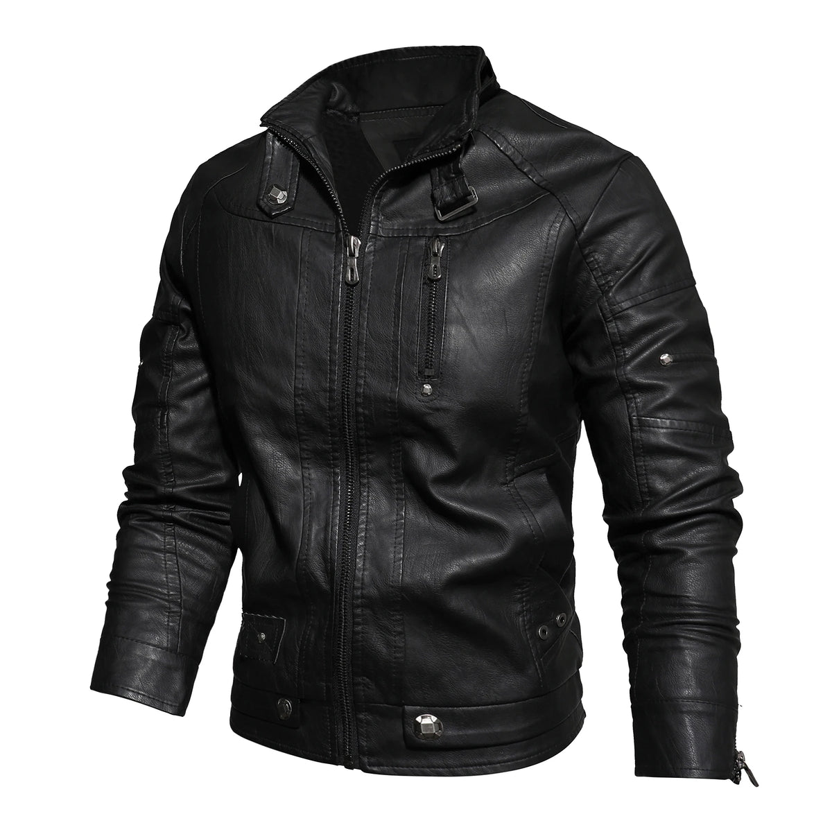 Winter Leather Jacket Men's Chothing New Men Coat Jackets Coats Faux Leather Water Proof Vintage Biker Jacket Men Windproof