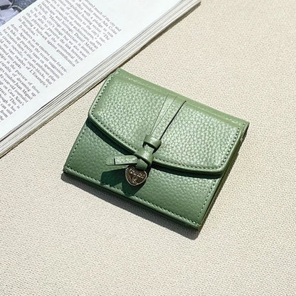 Genuine Leather Women Wallet Personalized Name Elegant Female Coin Card Wallet Custom Initials Card Holder Purse With Heart