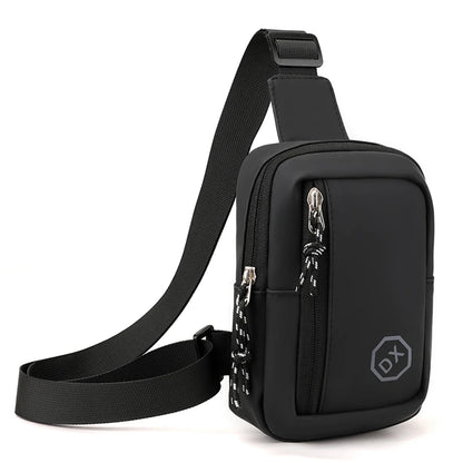 Casual Business Shoulder Bag for Men PU Leather Messenger Bag Wide Strap Crossbody Bags Plaid Designer Male Sling Bags