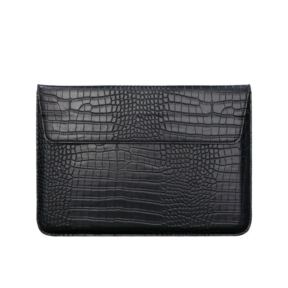 Magnetic Closure 13inch Laptop Bags Leather Bracket Laptop Sleeve Pouch Waterproof Lightweight Notebook Sleeve