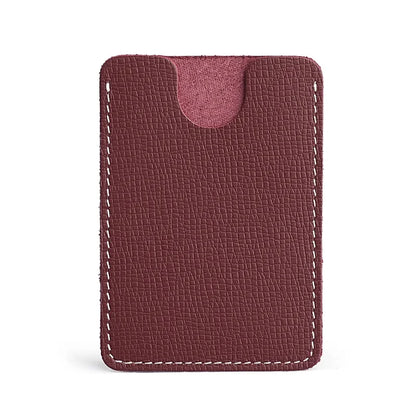 Ultra-Thin Mini Full-Grain Cowhide Leather Card Holder Wallets for Men Women Lightweight Soft Genuine Leather Credit Card