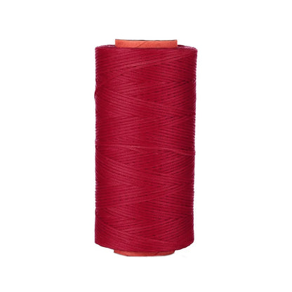 260 Meters Leather Flat Waxed Thread Polyester Sewing Threads Leather Craft Hand Stitching Line DIY Bracelet Repair Work Cords