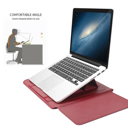 Pu Leather Laptop Sleeve Bag Case For Macbook Air Pro 13 14 16 M1 M2 M3 2020 2021 2022 2023 HP Dell 15 17 Inch Notebook Cover