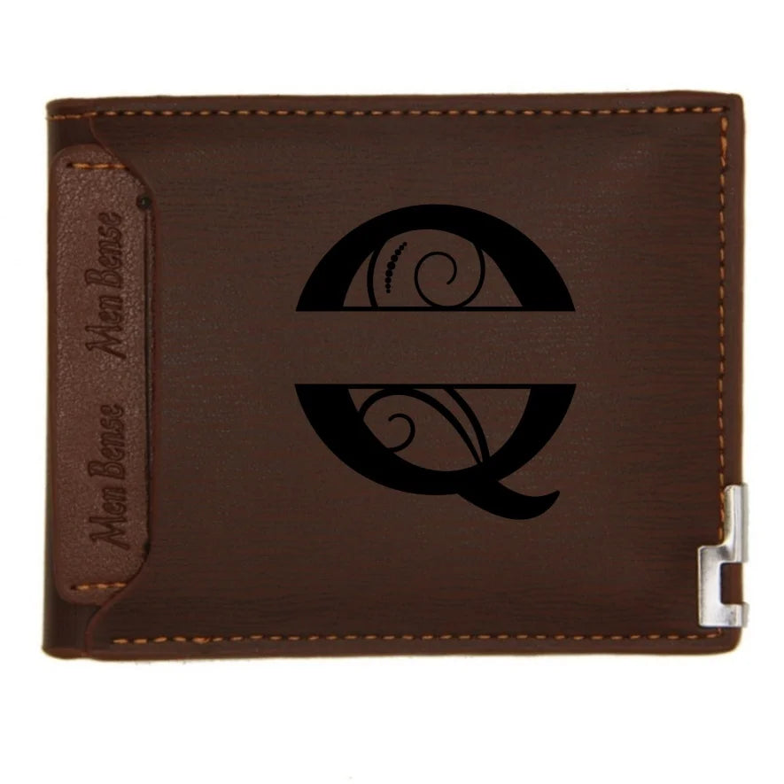 Personalized Leather Wallet for Men – Custom Engraved Name or Monogram –   Bifold Wallet – Custom Gift for Dad,