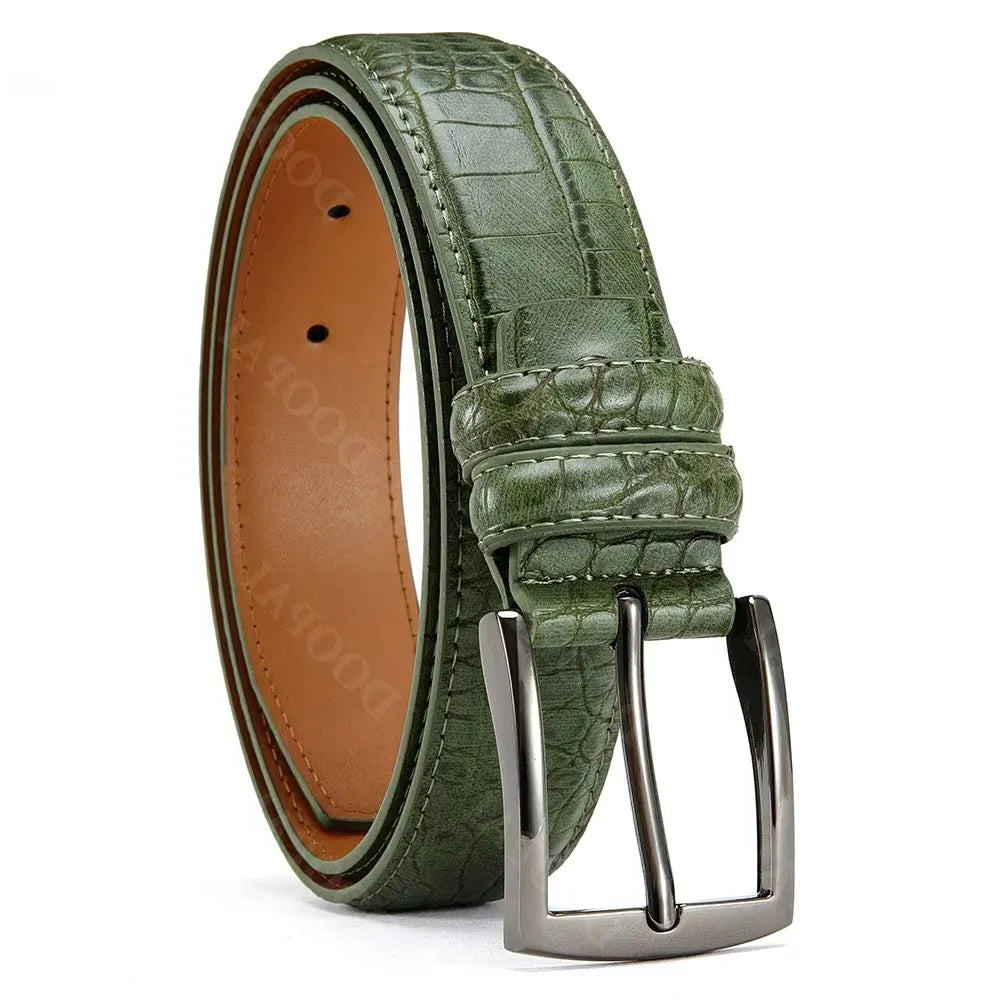 Famous Brand Business Belt Men Top Quality PU Luxury Leather Waist Strap Black Male Automatic Buckle Jeans Belts for Men