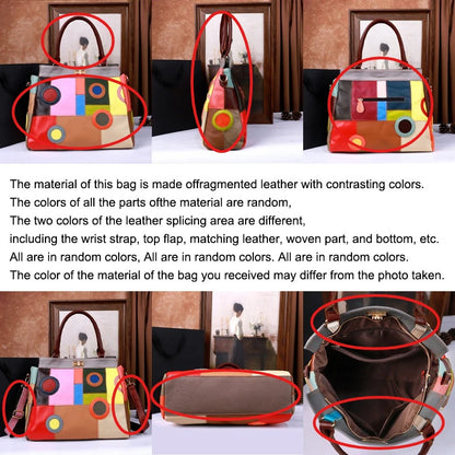 Genuine Leather Crossbody Bag for Women, Handcrafted Cowhide, Retro Handbag, Single Shoulder, Fashionable Design