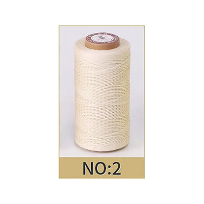 50M 0.8Mm Thickness Waxed Thread For Leather Waxed Cord For Diy Handicraft Tool Hand Stitching Thread Flat Waxed Sewing Line