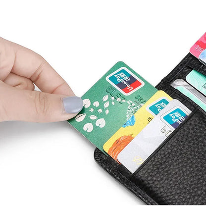 Men's Wallet Short Wallet Card Holder Fashion Thin Multi Card Business Soft Leather Wallet for Men Bolsa Feminina Coin Purse