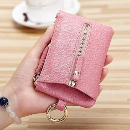 New PU Leather Key Wallets Unisex Retro Keys Organizer Men Women Key Card Holders Housekeeper Keychain Cover Coin Zipper Purse