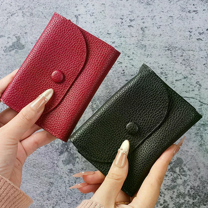 Women Wallets PU Leather Female Purse Mini Hasp Solid Multi-Cards Holder Coin Short Wallets Slim Small Wallet Zipper Hasp