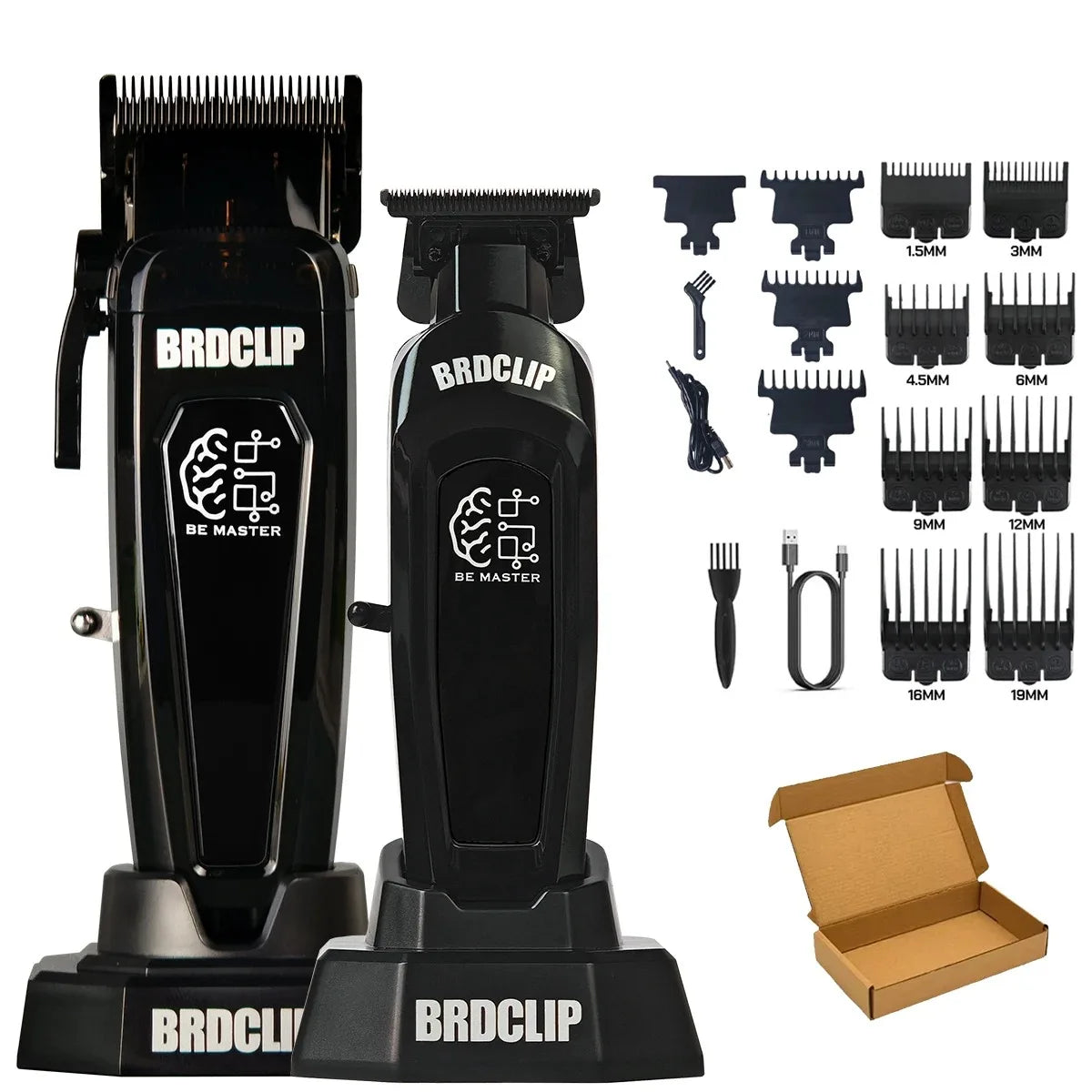 BRD 106 107 609 BRDCLIP Professional Electric Hair Clipper Hair Trimmer DLC Blade with Base 7500RPM 8000RPM 7000RPM Barber Set