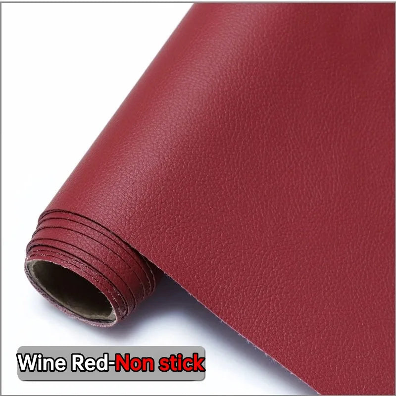 Non-stick  Faux Leather Fabric Soft Synthetic PU Fabric Material DIY Crafts Leather Sofa Upholstery Renovation 50/100/200*160cm