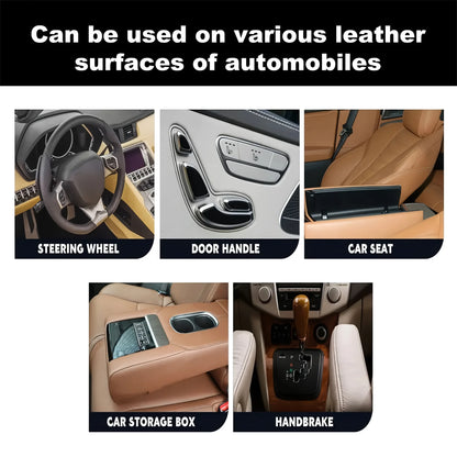 1Pc Paste Car Leather Seat Maintenance Care Oil Multifunctional Cream Interior Polishing Stain Removal Refurbished PU Cleaning