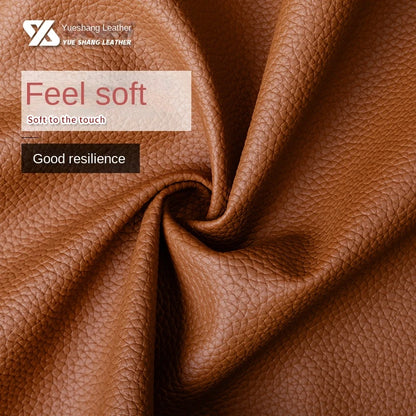 Litchi Textured PU Leather Fabric Thickened for Sofa Car Seats Designer Handmade Diy Sewing Material Cloth By The Meter