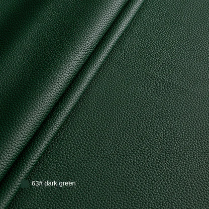 Litchi Textured PU Leather Fabric Thickened for Sofa Car Seats Designer Handmade Diy Sewing Material Cloth By The Meter