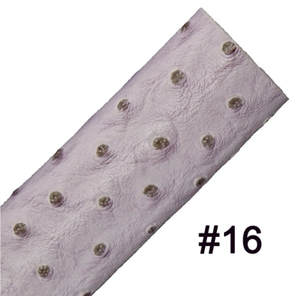Plain Solid Ostrich Textured Embossed Faux Leather Fabric For Handbag Bag Decoration Textile Craft DIY CN461