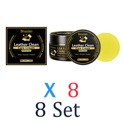 Premium Leather Cleaning Cream Car Interior Care Balm Professional Leather Restorer Universal Sofa Cleaner Waterproof Protection