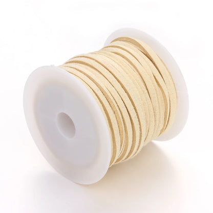 5m/Lot 2.7mm Korean Suede Leather Cord Flat Velvet Faux Thread Rope For DIY Crafts Clothing Accessories Ornament Making Supplies