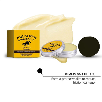 Leather Shoe Cleaner Saddle Soap Premium Shoe Care Soap To Deep Clean Condition Restore and Protect Leather Shoes and Boots