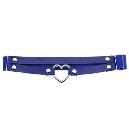 Heart Leg Garter Elastic Belt Rock Leather Leg Harness  For Women Girls Black Thigh Garter Festival Rave Accessories Adjustable